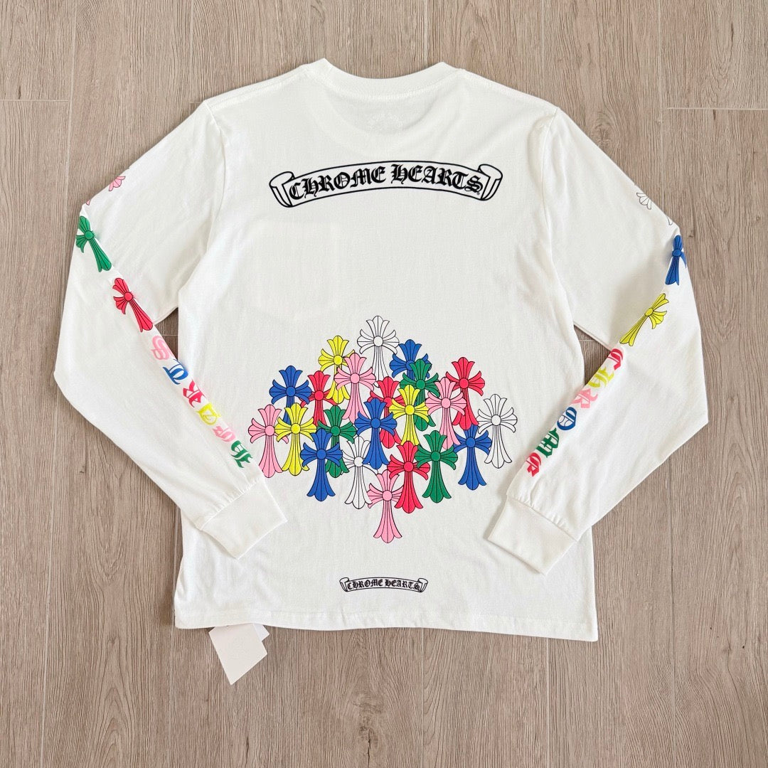 Long Sleeve Chrome Blanc